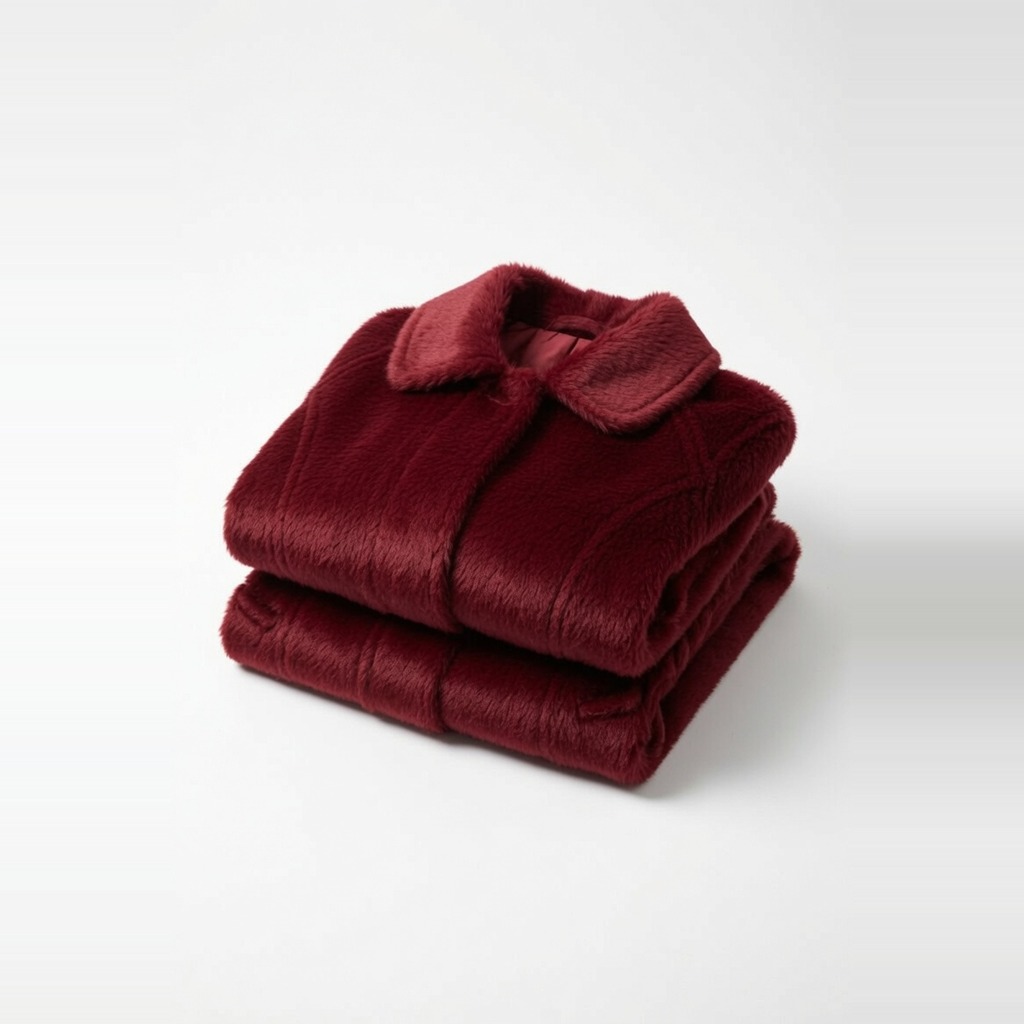Cherry Red Wool Overcoat 2