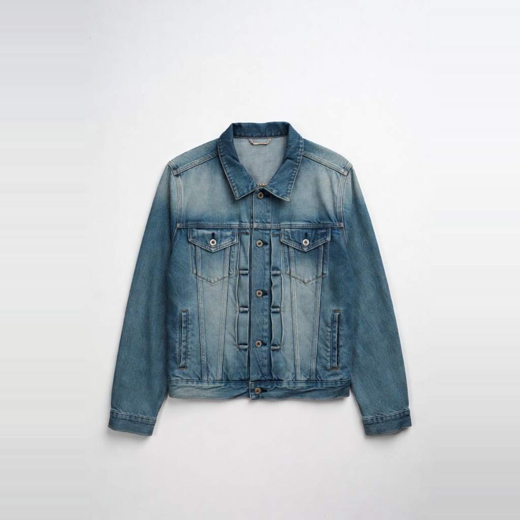 Faded Denim Trucker Jacket