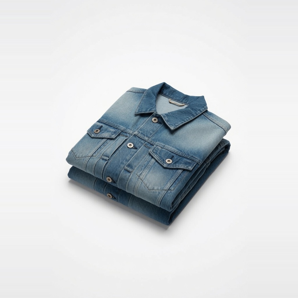 Faded Denim Trucker Jacket 2