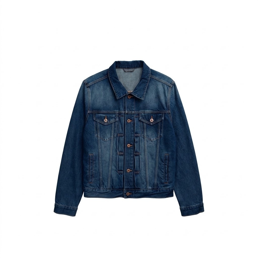 Faded Denim Trucker Jacket