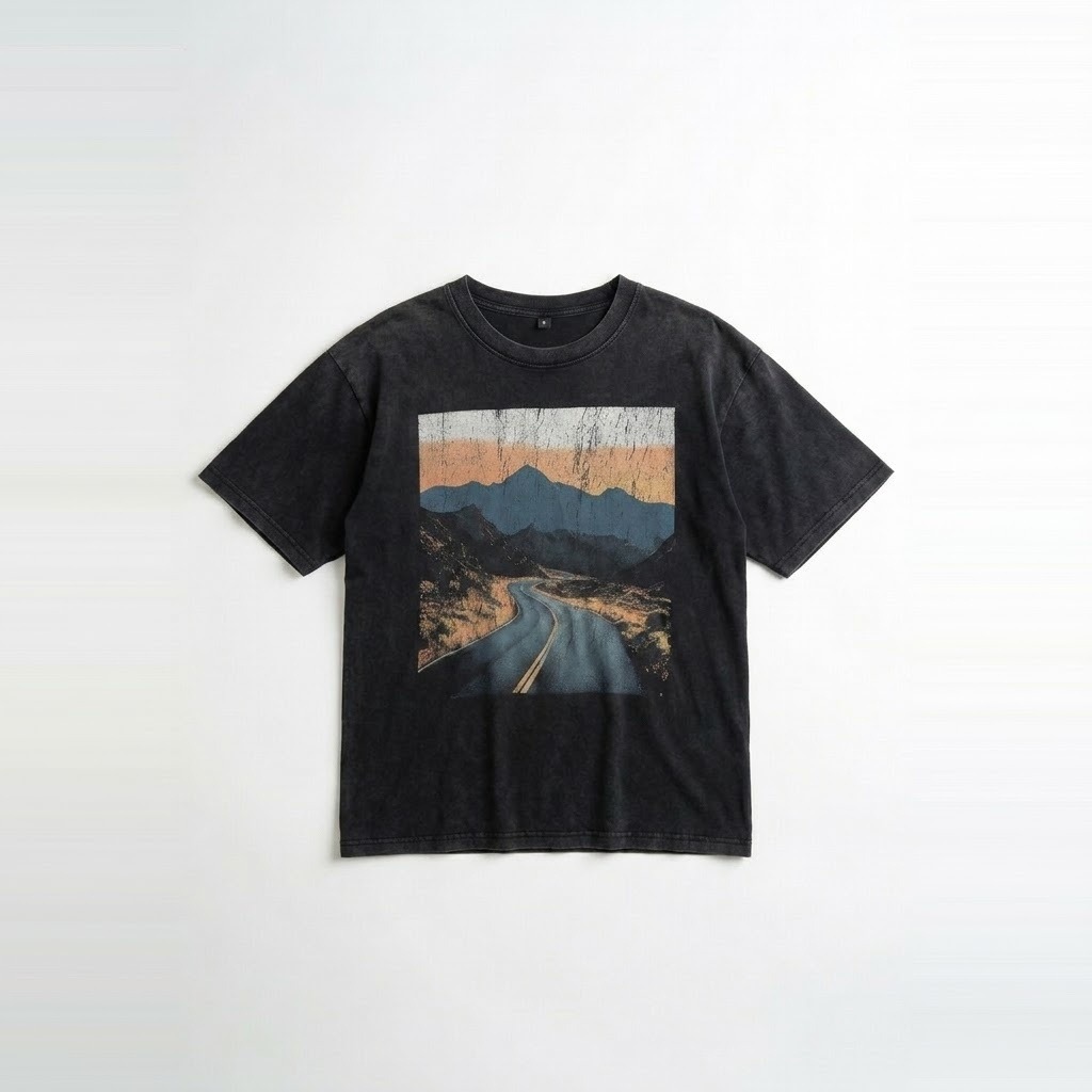 Faded Single-Stitch Graphic Tee