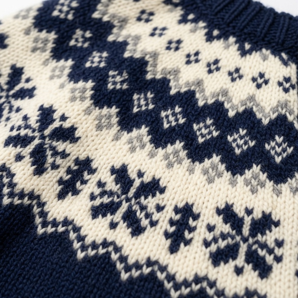 Fair Isle Wool Cardigan 3