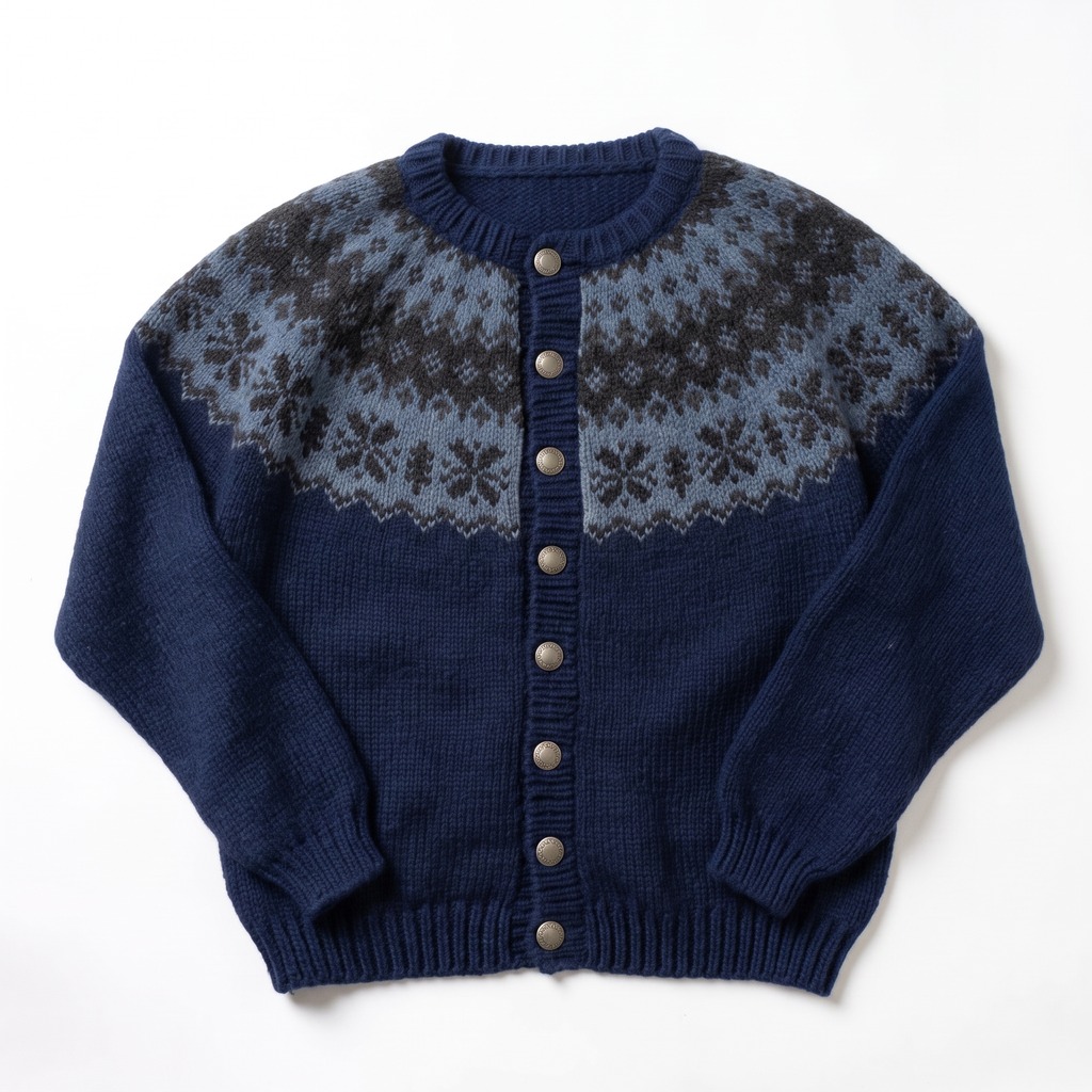 Fair Isle Wool Cardigan