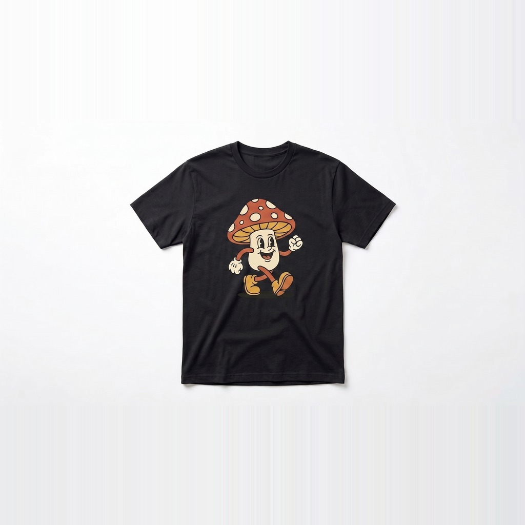 Happy Mushroom Mascot Tee 3