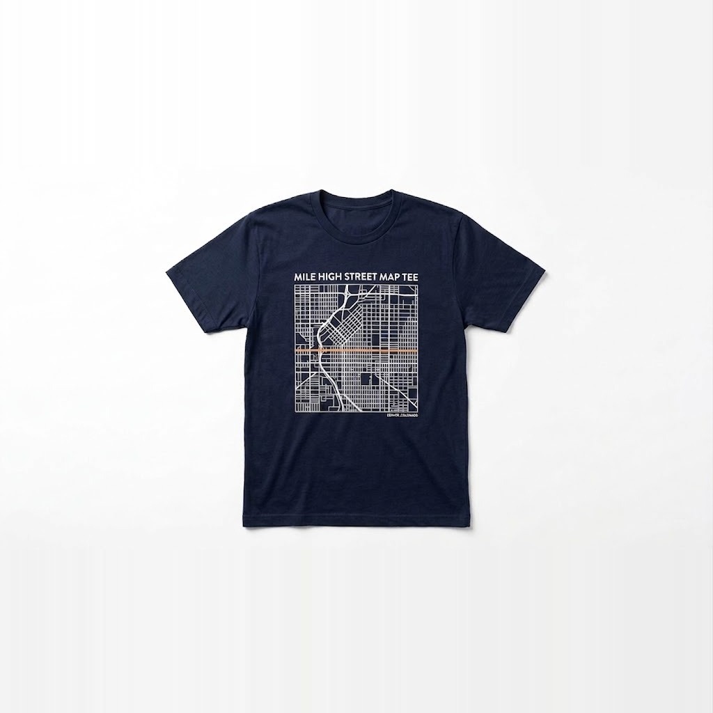 Mile High Street Map Tee
