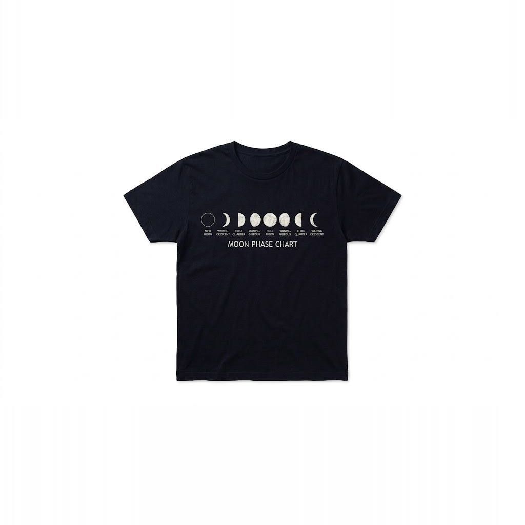 Moon Phase Chart Tee