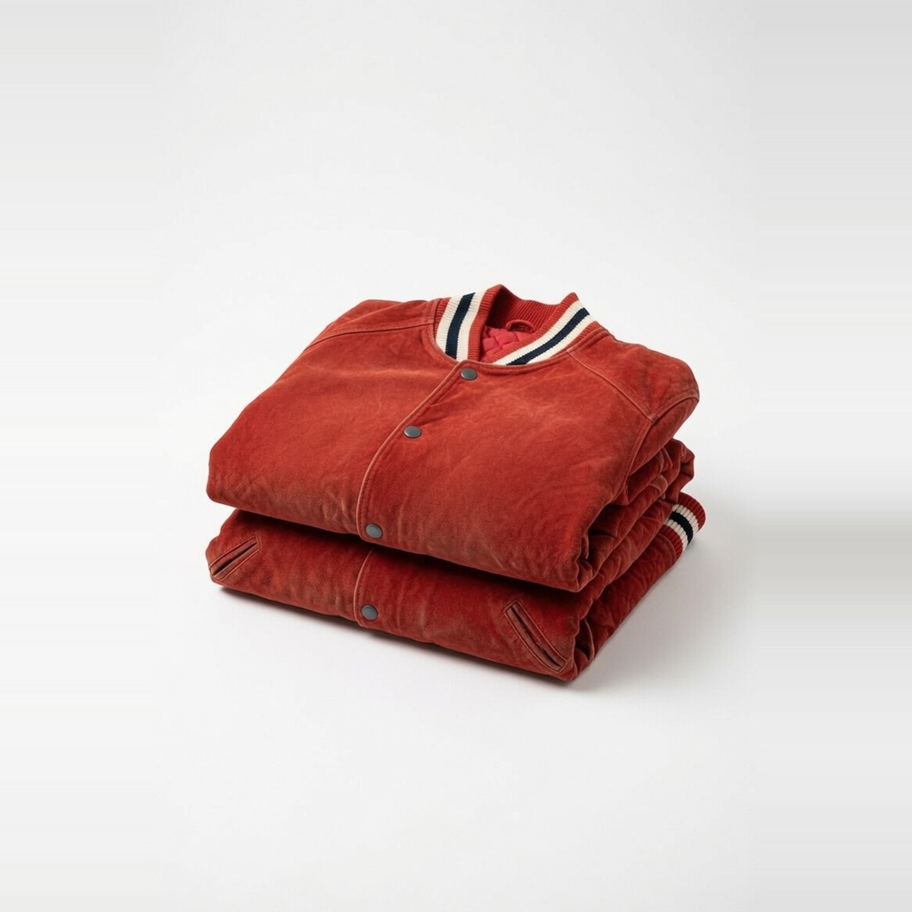 Red Suede Varsity Bomber 2